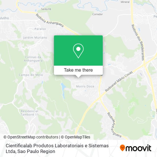 Mapa Cientificalab Produtos Laboratoriais e Sistemas Ltda