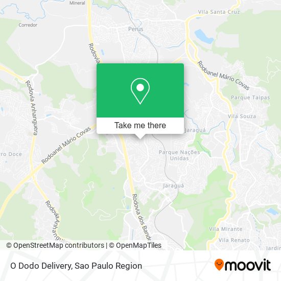 O Dodo Delivery map