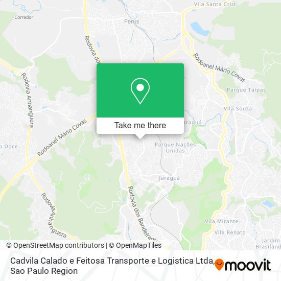 Mapa Cadvila Calado e Feitosa Transporte e Logistica Ltda