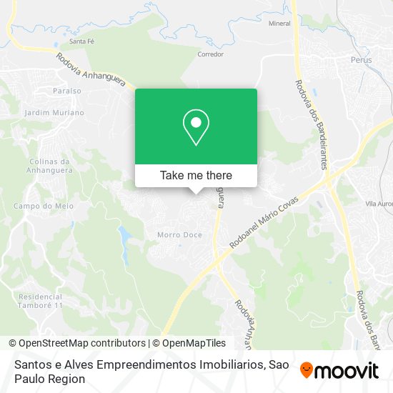 Mapa Santos e Alves Empreendimentos Imobiliarios