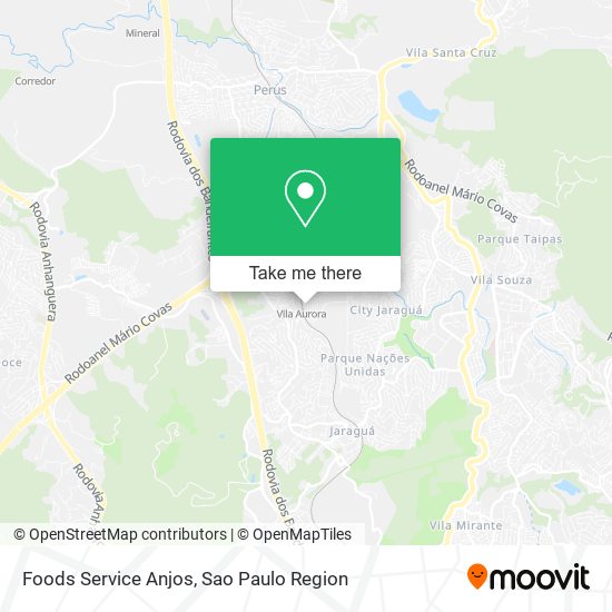 Mapa Foods Service Anjos