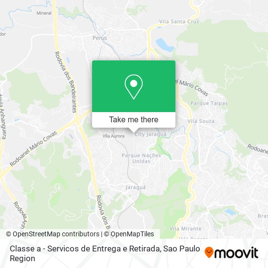 Classe a - Servicos de Entrega e Retirada map