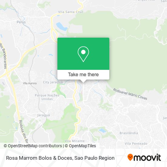Rosa Marrom Bolos & Doces map
