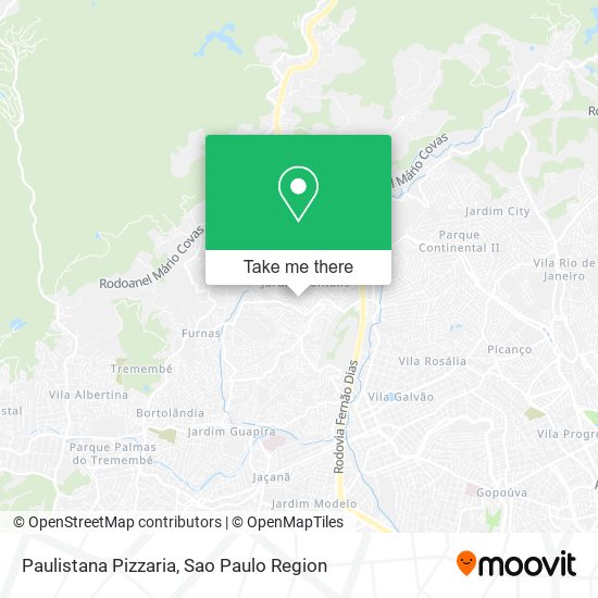 Mapa Paulistana Pizzaria