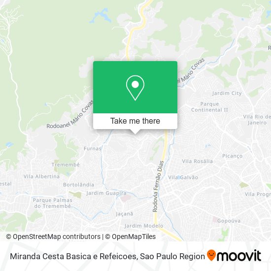 Miranda Cesta Basica e Refeicoes map