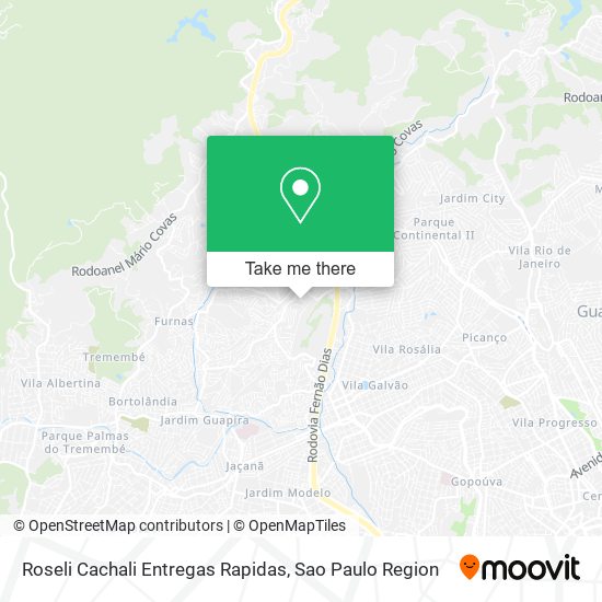 Roseli Cachali Entregas Rapidas map