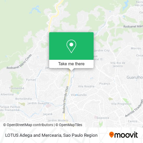 LOTUS Adega and Mercearia map