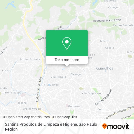 Santina Produtos de Limpeza e Higiene map