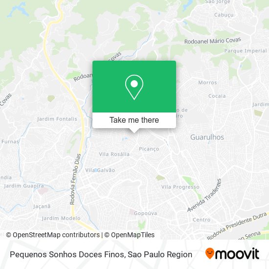 Pequenos Sonhos Doces Finos map