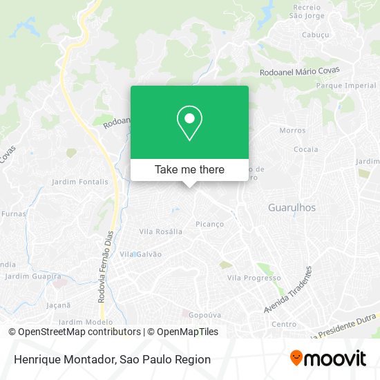 Mapa Henrique Montador