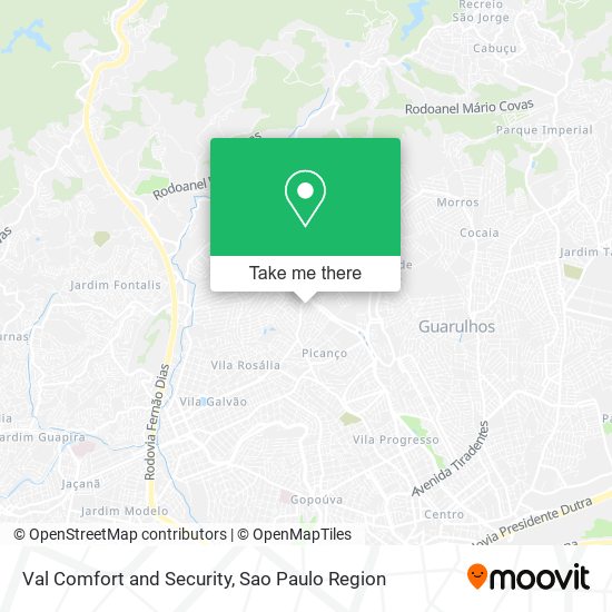 Val Comfort and Security map