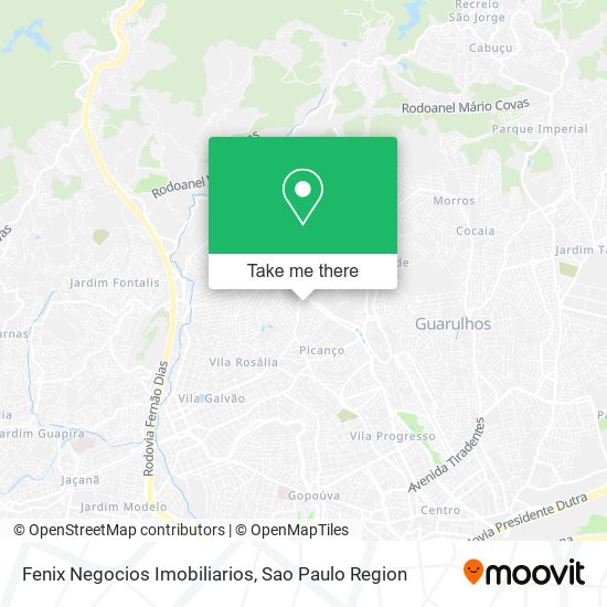 Mapa Fenix Negocios Imobiliarios