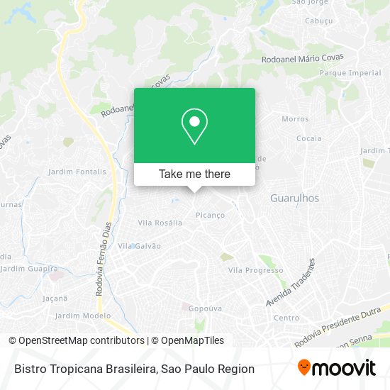 Bistro Tropicana Brasileira map