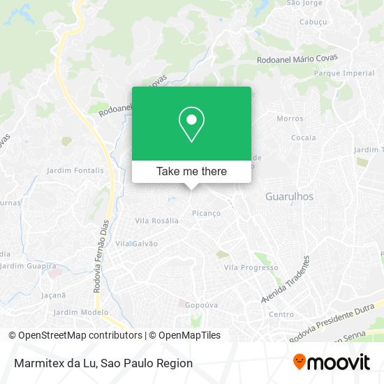 Marmitex da Lu map