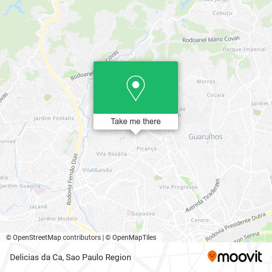 Mapa Delicias da Ca