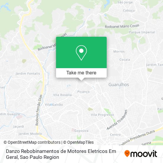 Mapa Danzo Rebobinamentos de Motores Eletricos Em Geral