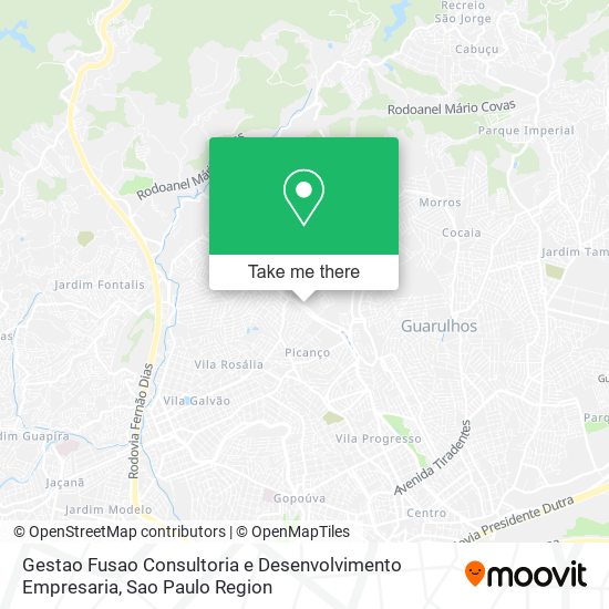 Gestao Fusao Consultoria e Desenvolvimento Empresaria map