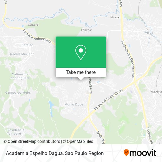 Academia Espelho Dagua map
