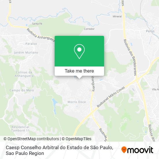 Caesp Conselho Arbitral do Estado de São Paulo map