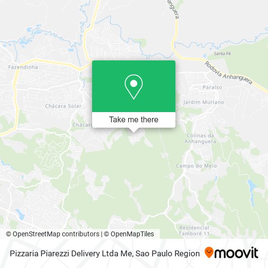 Mapa Pizzaria Piarezzi Delivery Ltda Me