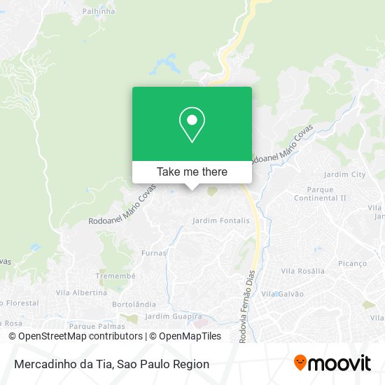 Mapa Mercadinho da Tia