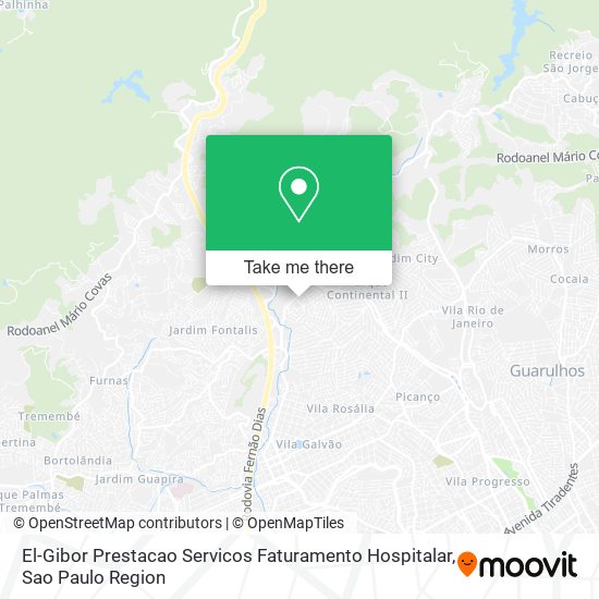 El-Gibor Prestacao Servicos Faturamento Hospitalar map