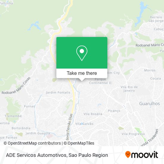 Mapa ADE Servicos Automotivos