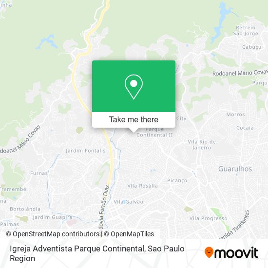 Igreja Adventista Parque Continental map