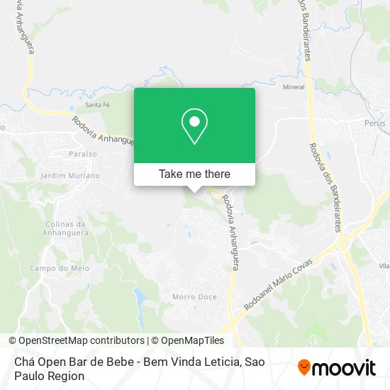 Chá Open Bar de Bebe - Bem Vinda Leticia map