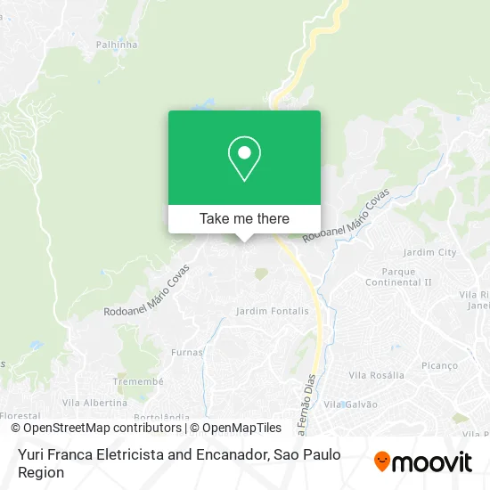 Yuri Franca Eletricista and Encanador map