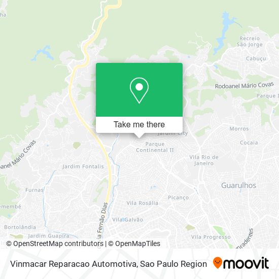 Mapa Vinmacar Reparacao Automotiva