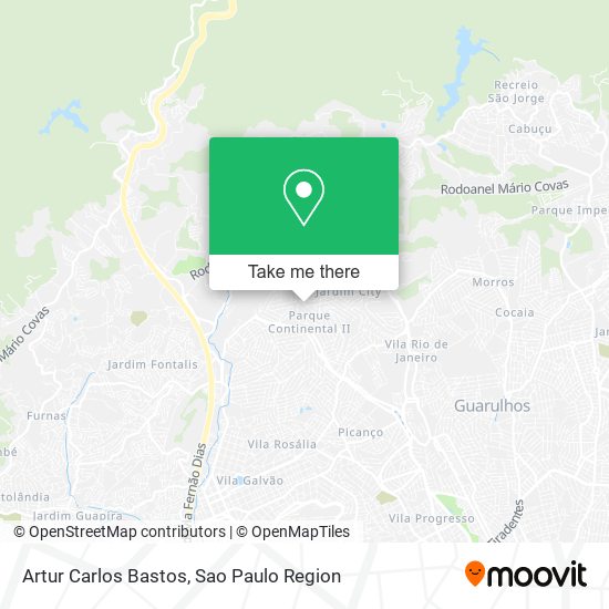 Artur Carlos Bastos map