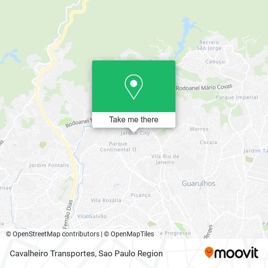 Cavalheiro Transportes map