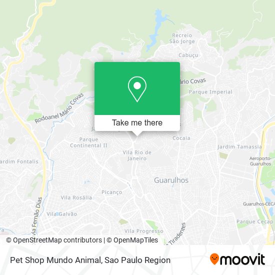 Pet Shop Mundo Animal map