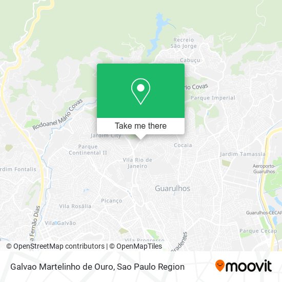 Galvao Martelinho de Ouro map