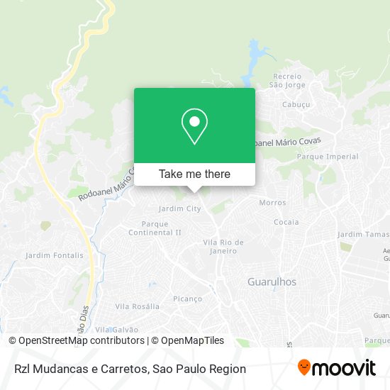 Rzl Mudancas e Carretos map