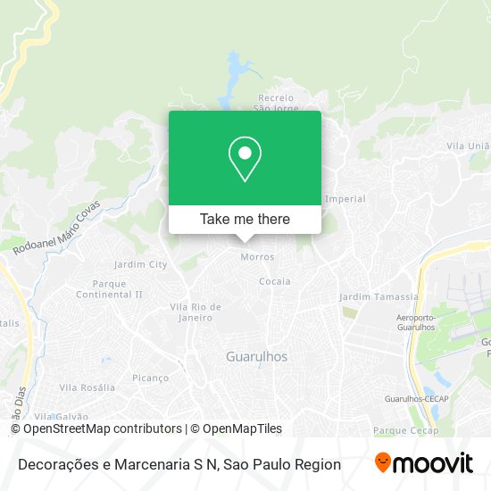 Decorações e Marcenaria S N map