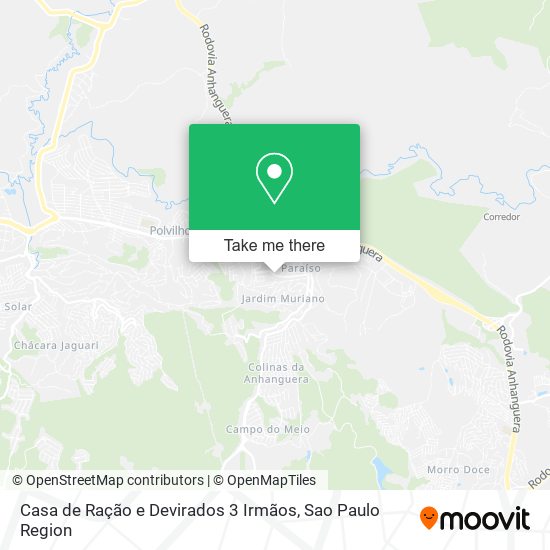 Casa de Ração e Devirados 3 Irmãos map