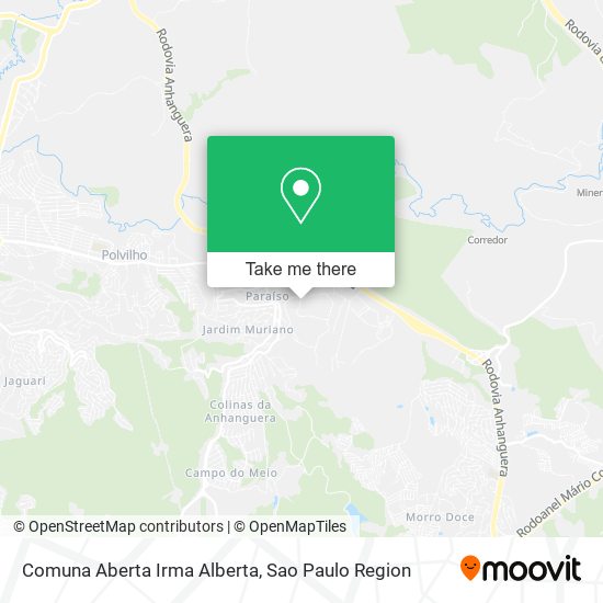 Comuna Aberta Irma Alberta map