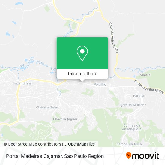 Mapa Portal Madeiras Cajamar