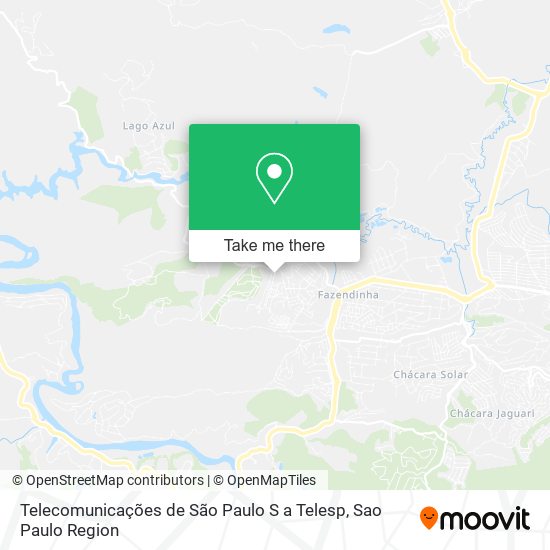 Telecomunicações de São Paulo S a Telesp map