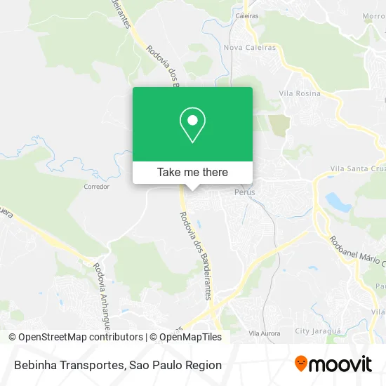 Bebinha Transportes map