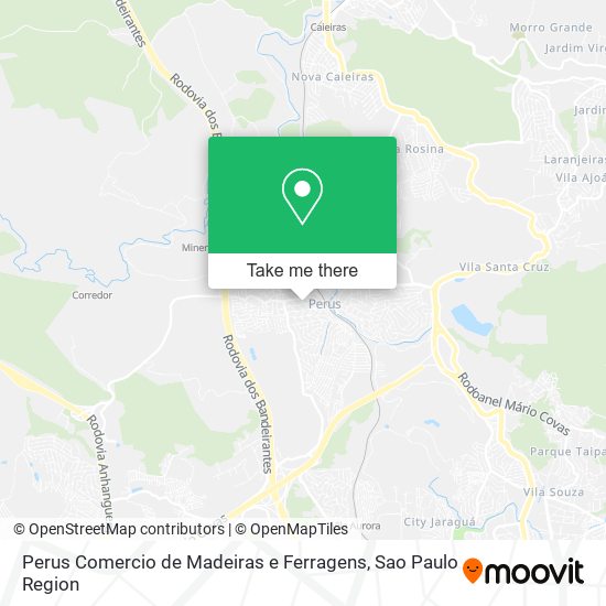 Mapa Perus Comercio de Madeiras e Ferragens