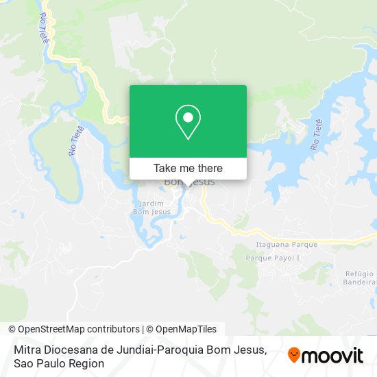 Mapa Mitra Diocesana de Jundiai-Paroquia Bom Jesus