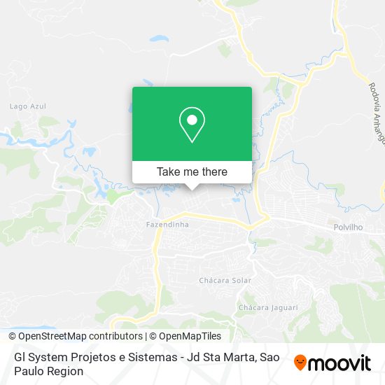 Gl System Projetos e Sistemas - Jd Sta Marta map