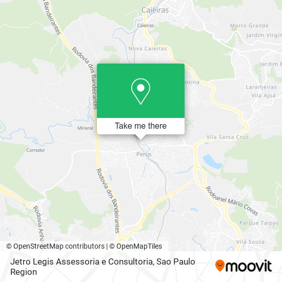 Mapa Jetro Legis Assessoria e Consultoria