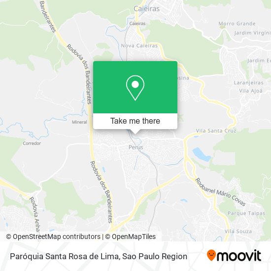 Mapa Paróquia Santa Rosa de Lima