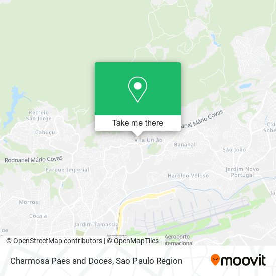 Charmosa Paes and Doces map