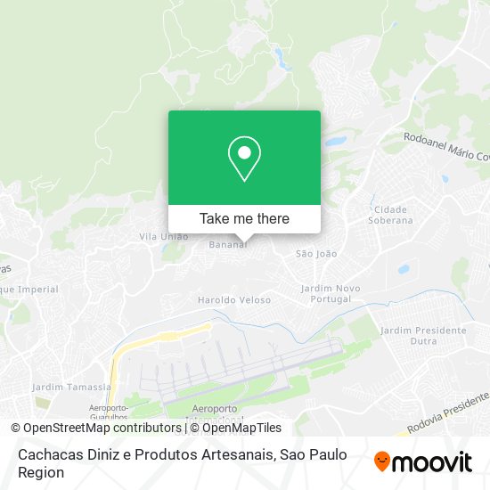 Cachacas Diniz e Produtos Artesanais map