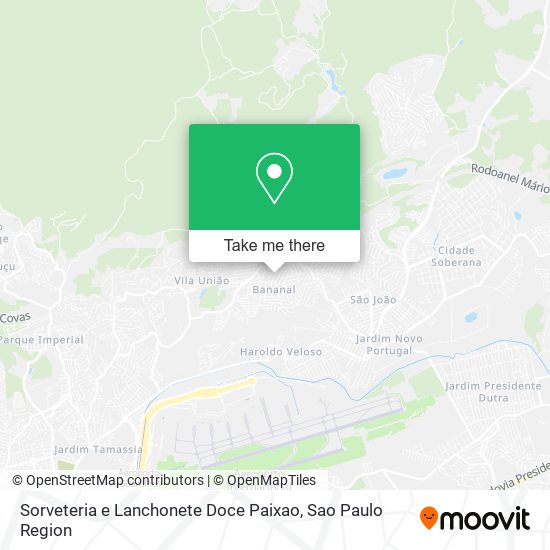 Sorveteria e Lanchonete Doce Paixao map